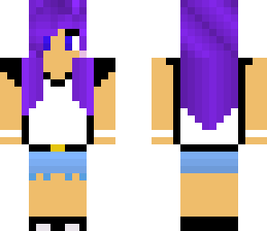 purple hair girl