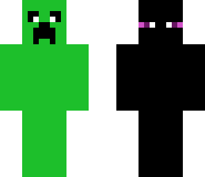 creeper and enderman