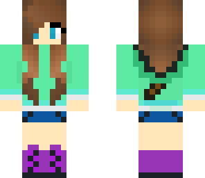 casual minecraft girl