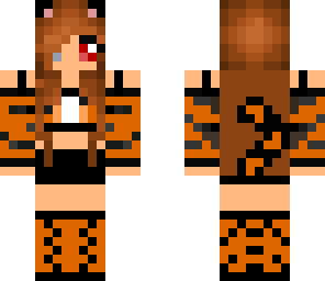 orange tiger girl