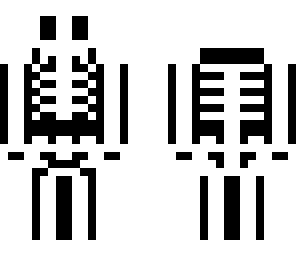 white skeleton