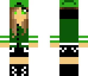 green high school girl
