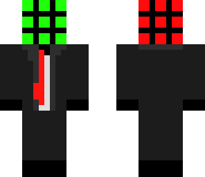 rubik head man with suit fixed
