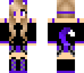 purple cat girl 