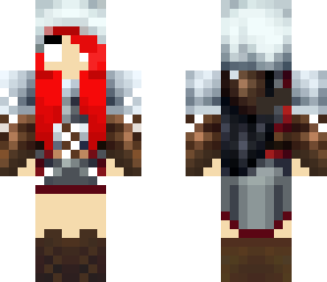 red heared herobrine assassin girl