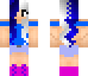 cute blue and pink girl