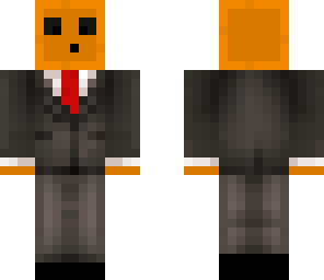 orange slime in a suit