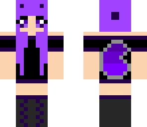 purple ender school girl