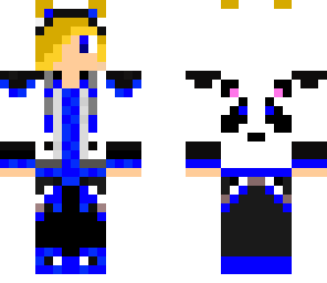 blue cyberpunkpanda