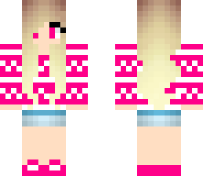 pink winter girl