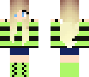 green striped girl