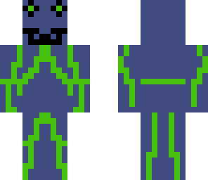 super evil robot guy green