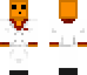 orange slime in white tux