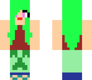 awesome lime creeper girl