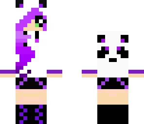 purple panda girl