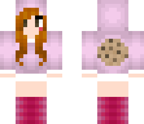 pink cookie hoodie girl