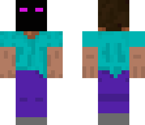 steve with enderman-mask