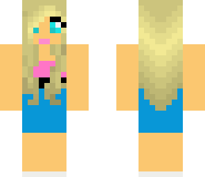 blonde with dress