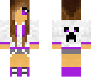 fille blanche et violette