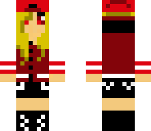 red highschool girl