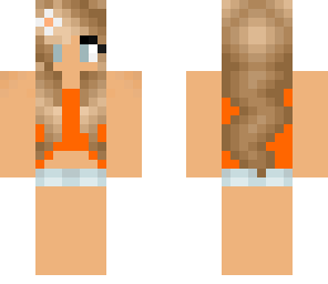 orange summer girl