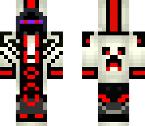 creepy red and black stalker dude