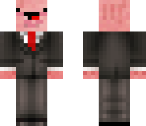 derpy pig in suit
