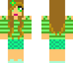 cute green girl