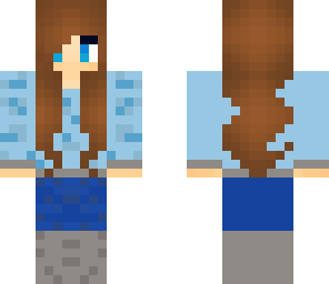 cute winter girl  -side colored-