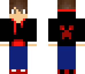 red creeper boy -with hoodie-
