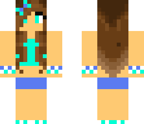 blue tank top girl