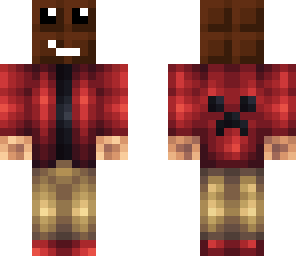 red hoodie with choko face