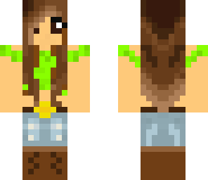 cow girl green
