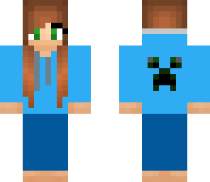 creeper hoodie girl