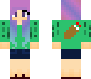 purple hair girl