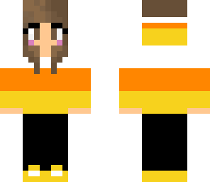 candy corn hoodie girl
