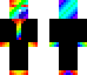 red eyed rainbow enderman