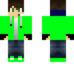 me in green version