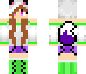 green purple fox