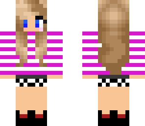 striped girl