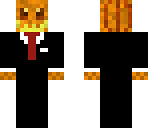 pumpkin man in a tuxedo