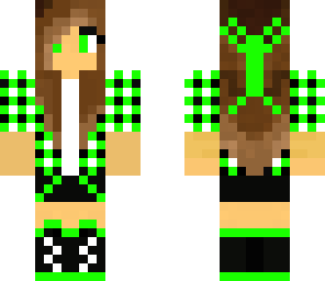 cute green girl