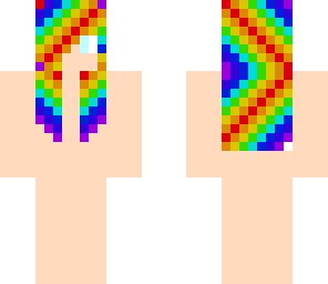 rainbow hair girl base