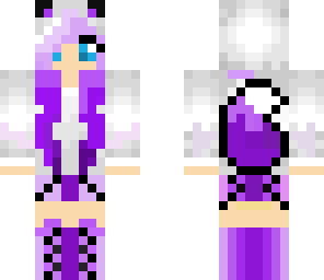 purple wolf girl