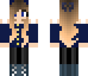 ombre cat girl