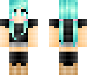 teal-ish pigtails