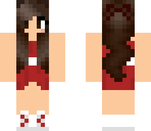 girl with red dress