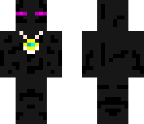 enderman with diamond medallion