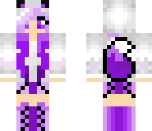 purple wolf girl