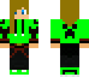 teenager girl green